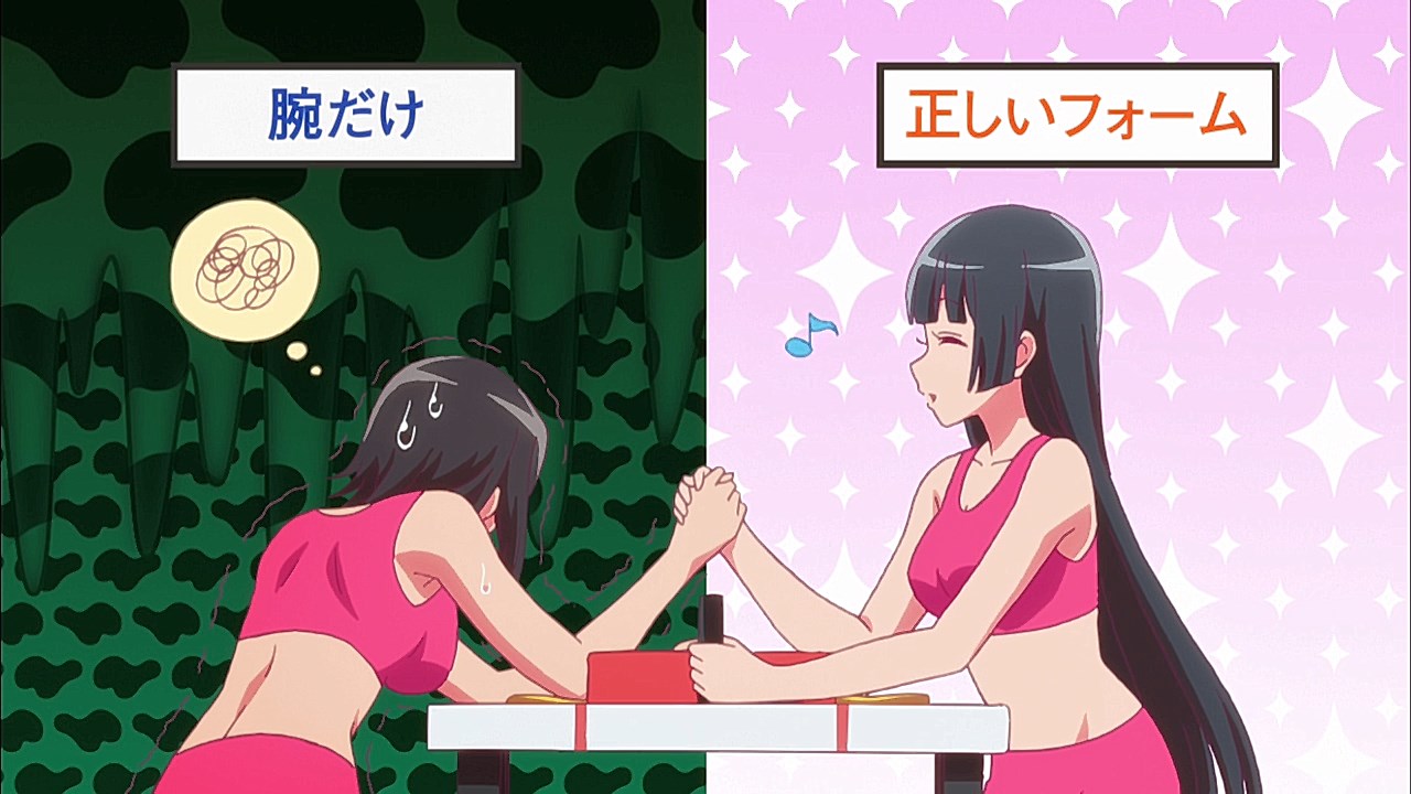 Anime Girl Arm Wrestling